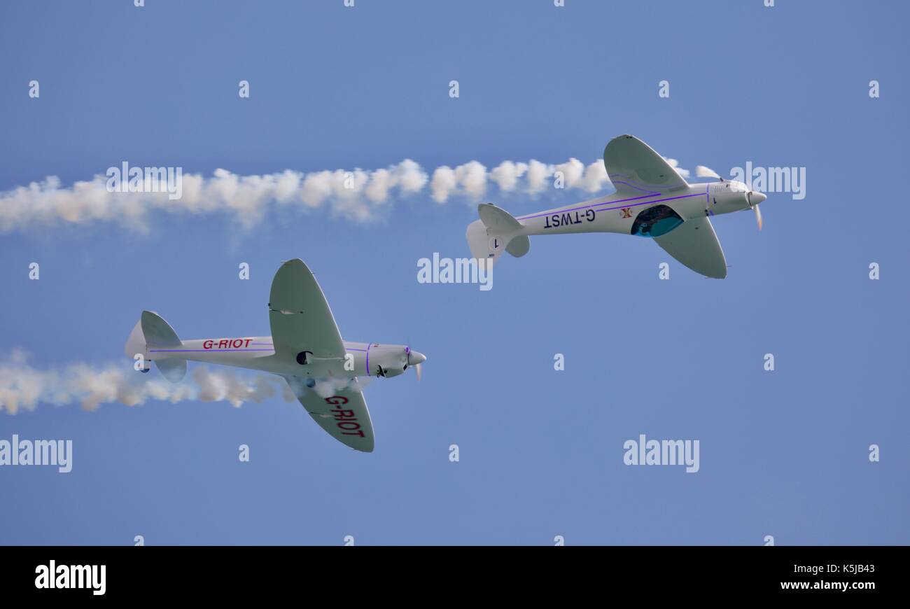 Twister Kunstflug Team im formationsflug an der Bournemouth Air Festival 2017 Stockfoto