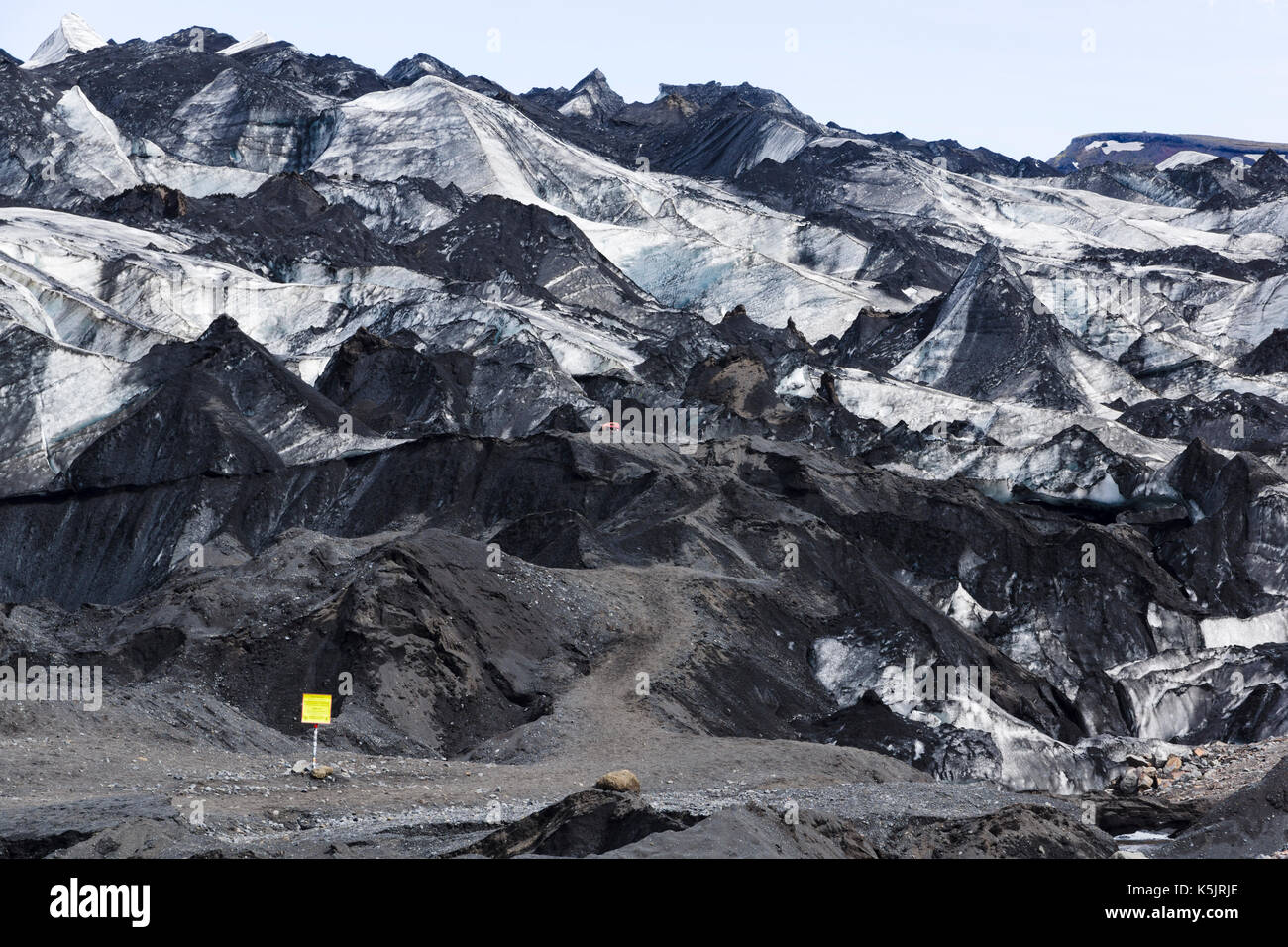 Sólheimajökull Gletscher, Island Stockfoto