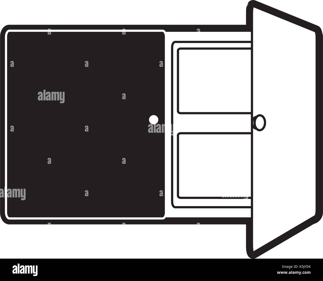 Schrank Vector Illustration Stock Vektor