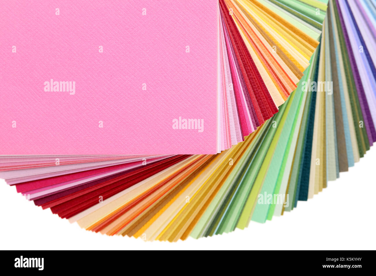 Farbmuster Buch, rainbow Musterfarbe Katalog Stockfoto