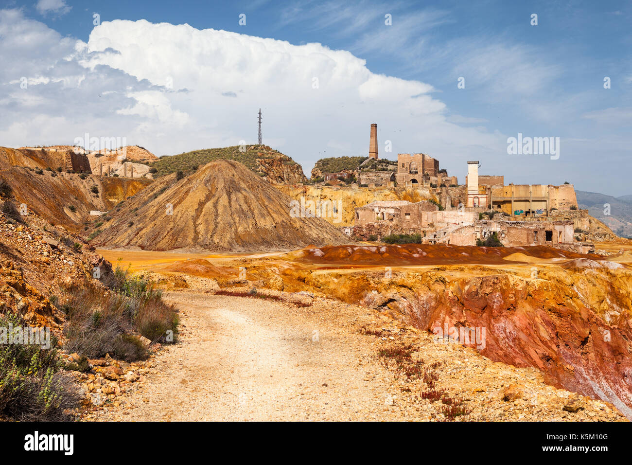 Mazarron alte Minen Stockfoto