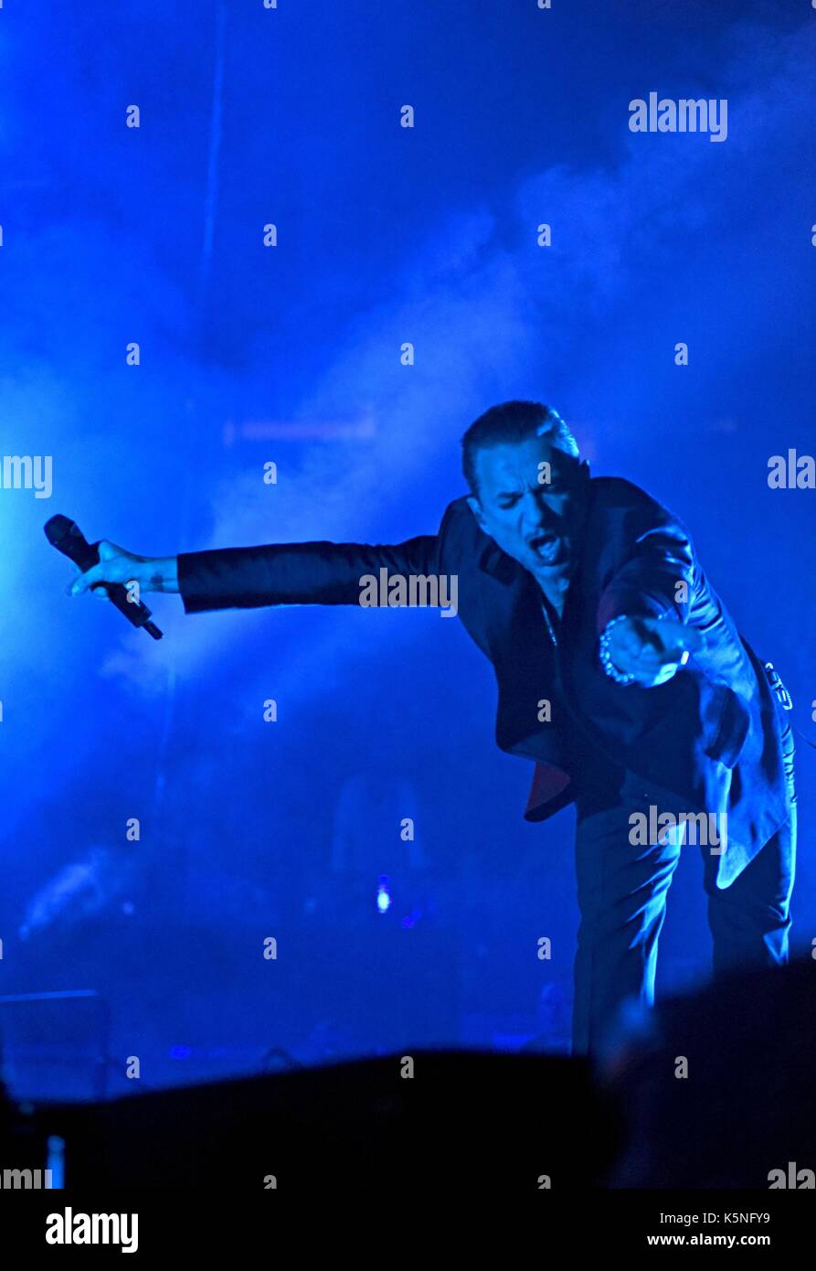 New York, NY, USA. 9 Sep, 2017. Dave Gahan anwesend für Depeche Mode 2017 Global Spirit Tour, Madison Square Garden, New York, NY, 9. September 2017. Credit: Derek Sturm/Everett Collection/Alamy leben Nachrichten Stockfoto