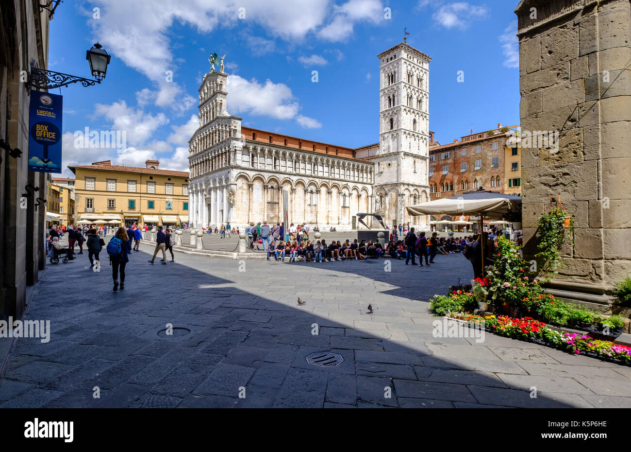 Die San Michele in Foro ist eine römisch-katholische Basilika Kirche Stockfoto