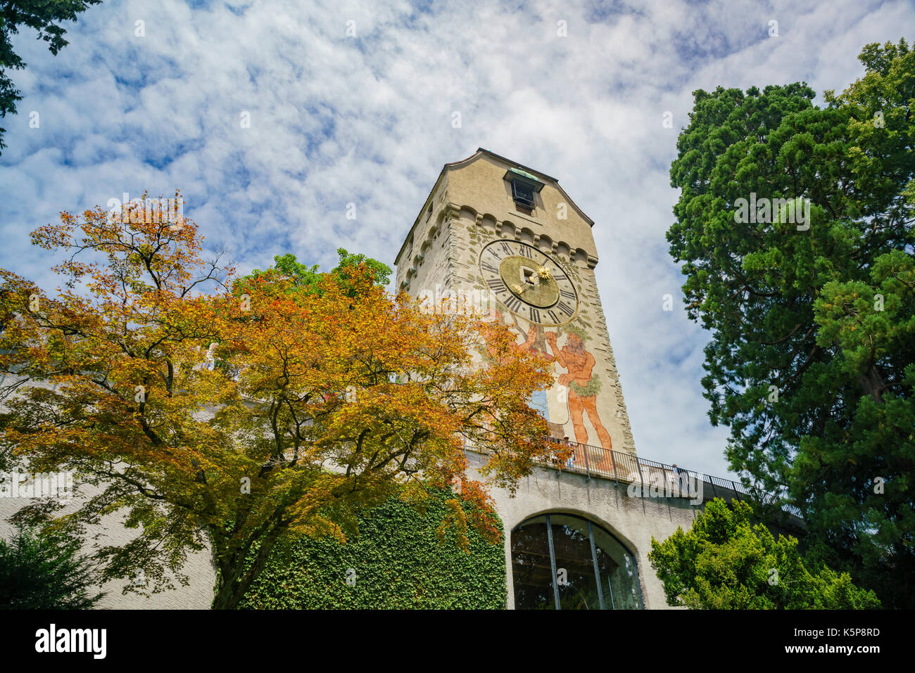 Die historische Zeitturm Turm bei Luzern, Schweiz Stockfoto