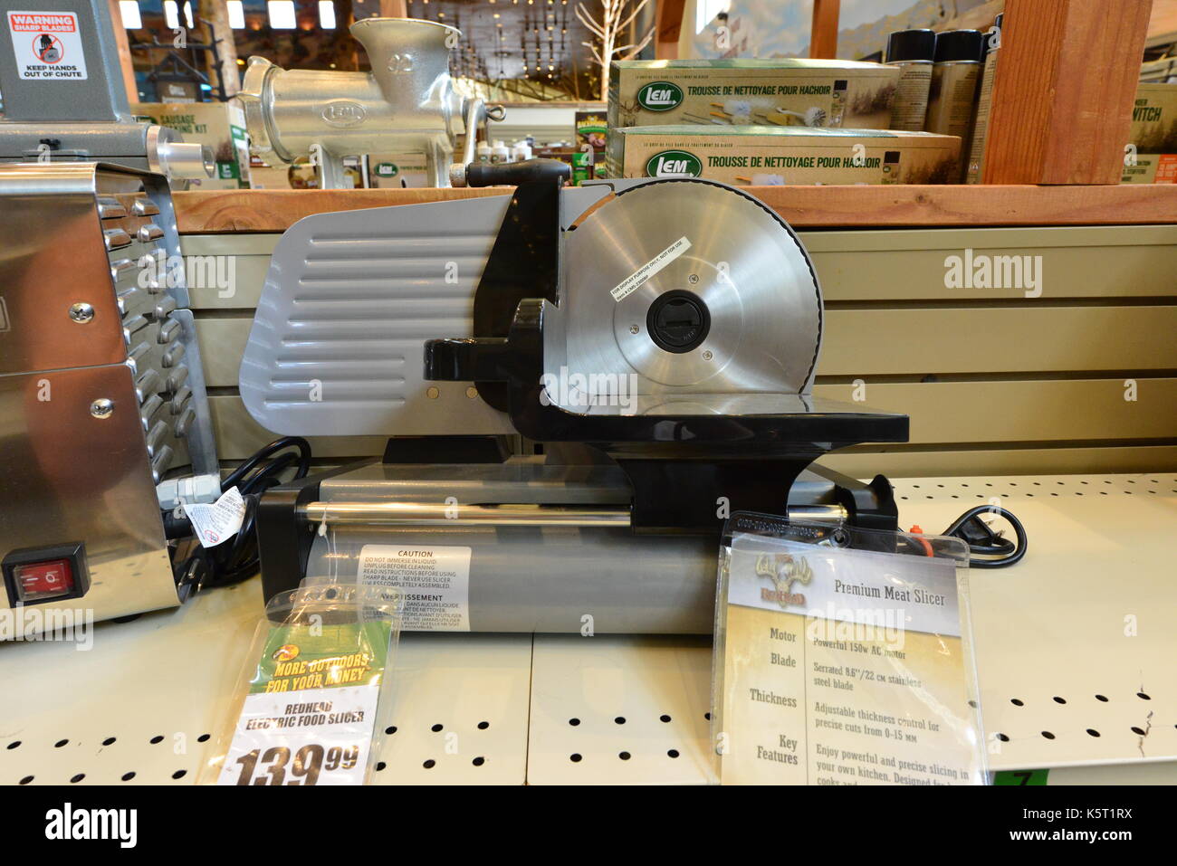 Aufschnittmaschine Stockfoto