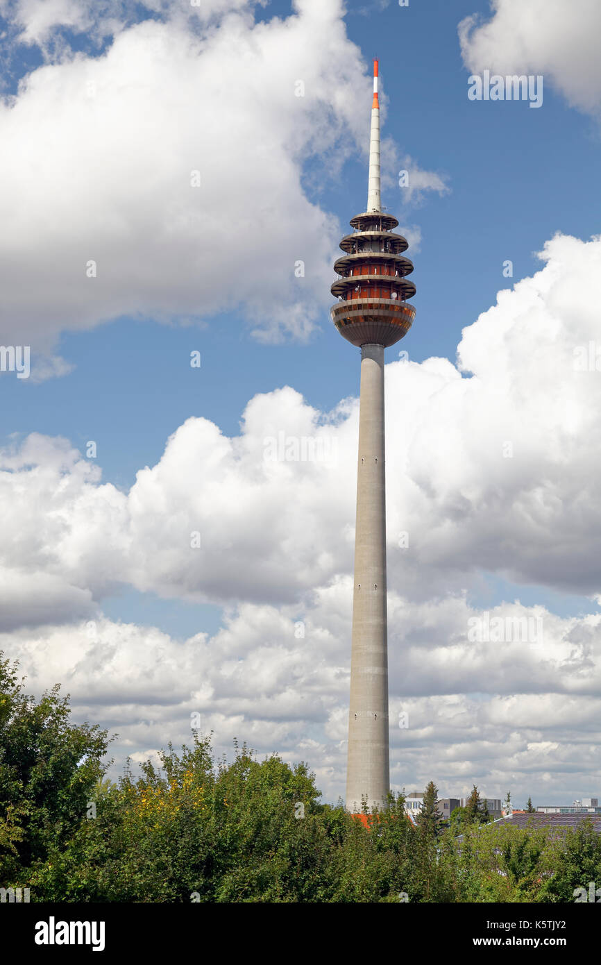 Telekommunikation Turm, Nürnberg, Mittelfranken, Franken, Bayern, Deutschland Stockfoto