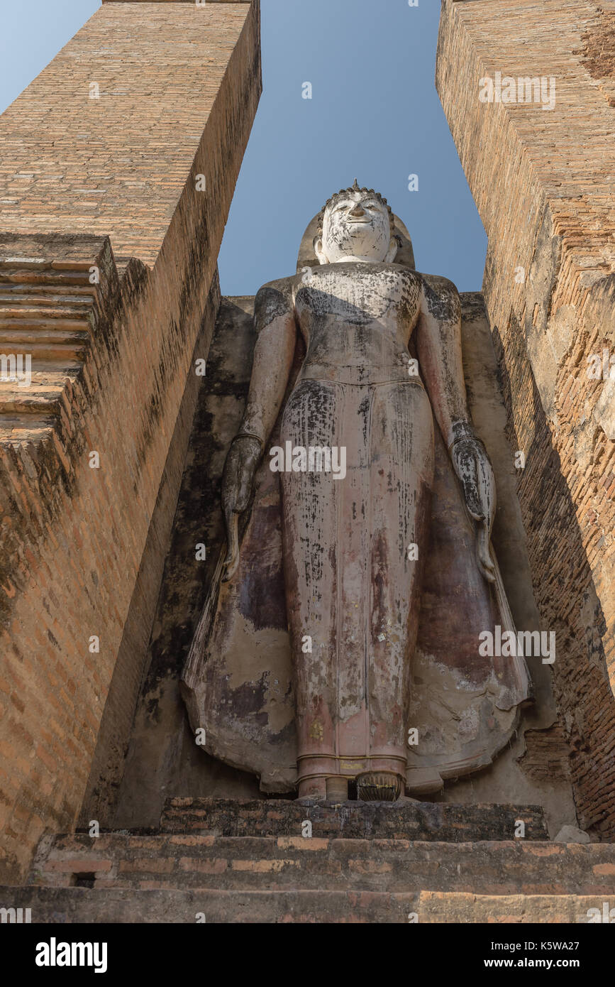 Historischen Bereich Stehender Buddha Statue, Ayutthaya, Thailand Stockfoto