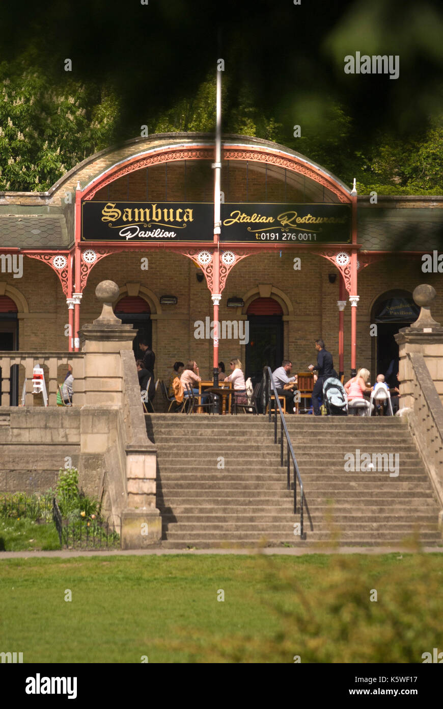 Heaton Park Pavillion, Tyne und Wear Stockfoto