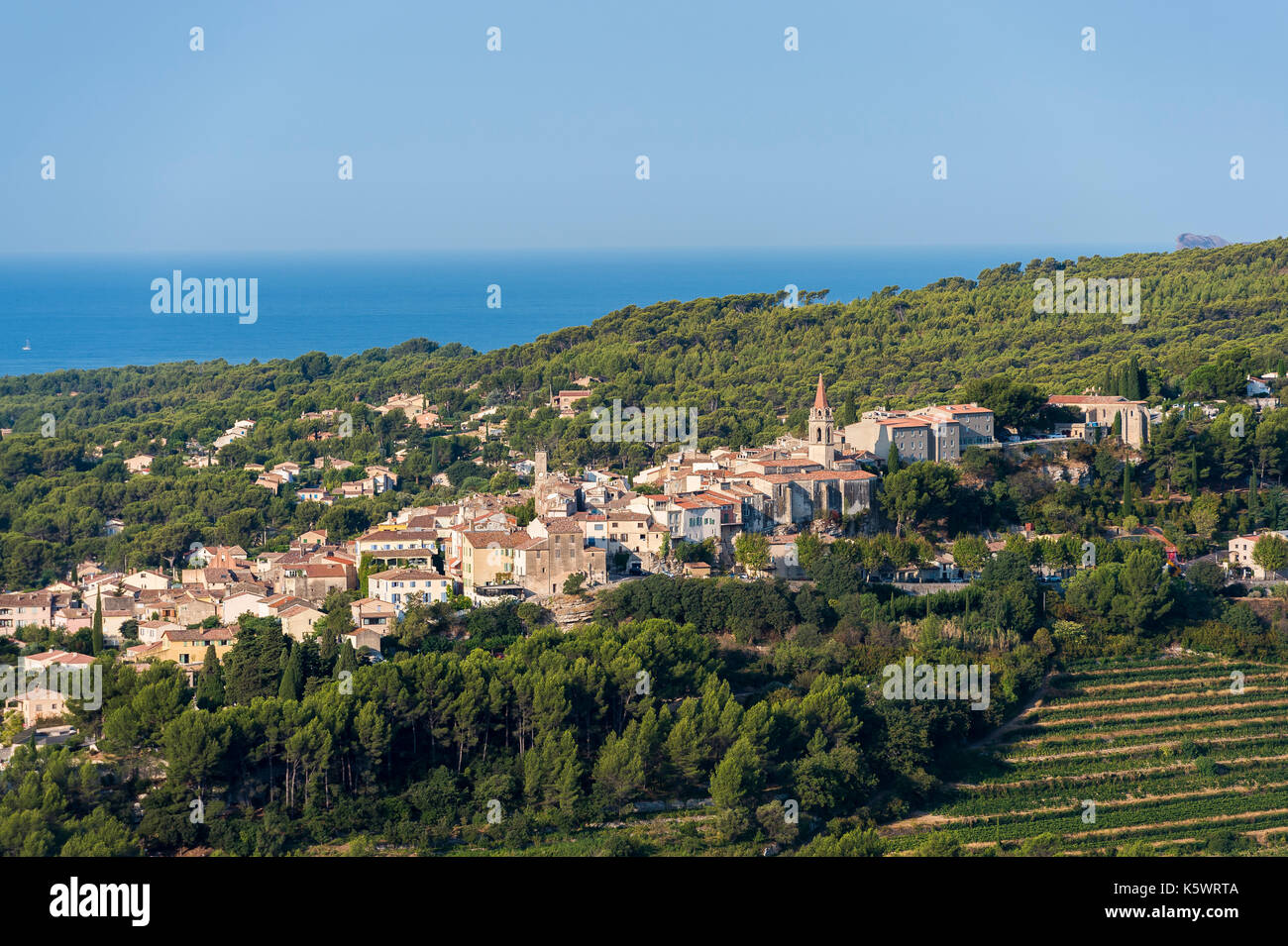 Village de La Cadière D'Azur Var Frankreich Stockfoto