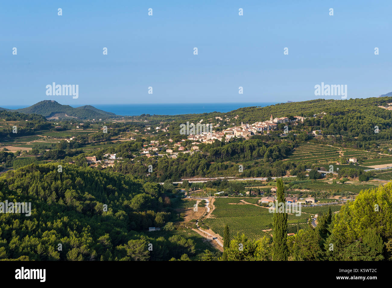 Village de La Cadière D'Azur Var Frankreich Stockfoto