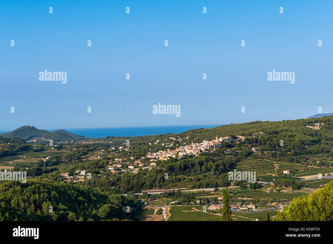 Village de La Cadière D'Azur Var Frankreich Stockfoto