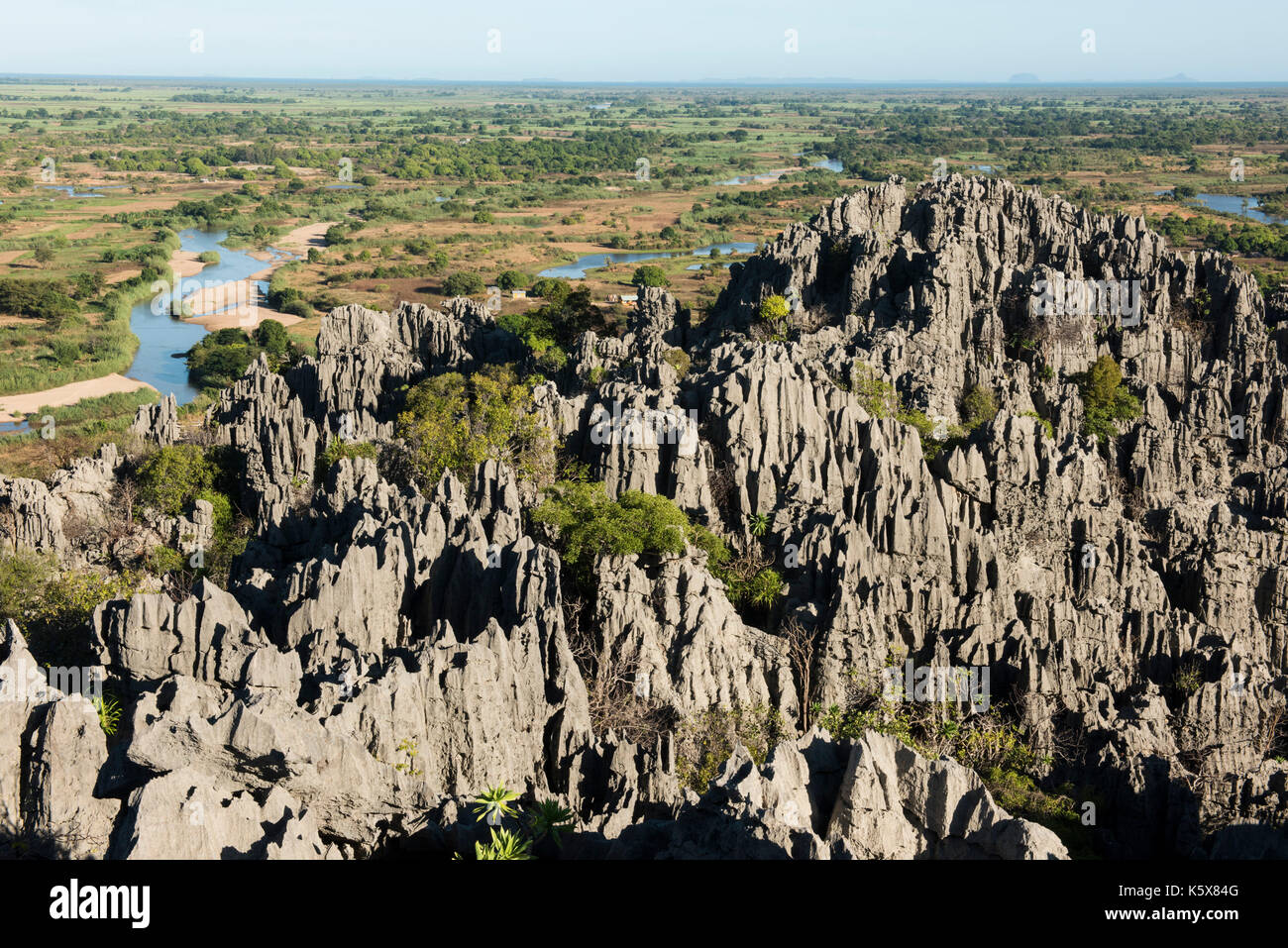 Tsingy von Ankarana massiv, Madagaskar Stockfoto