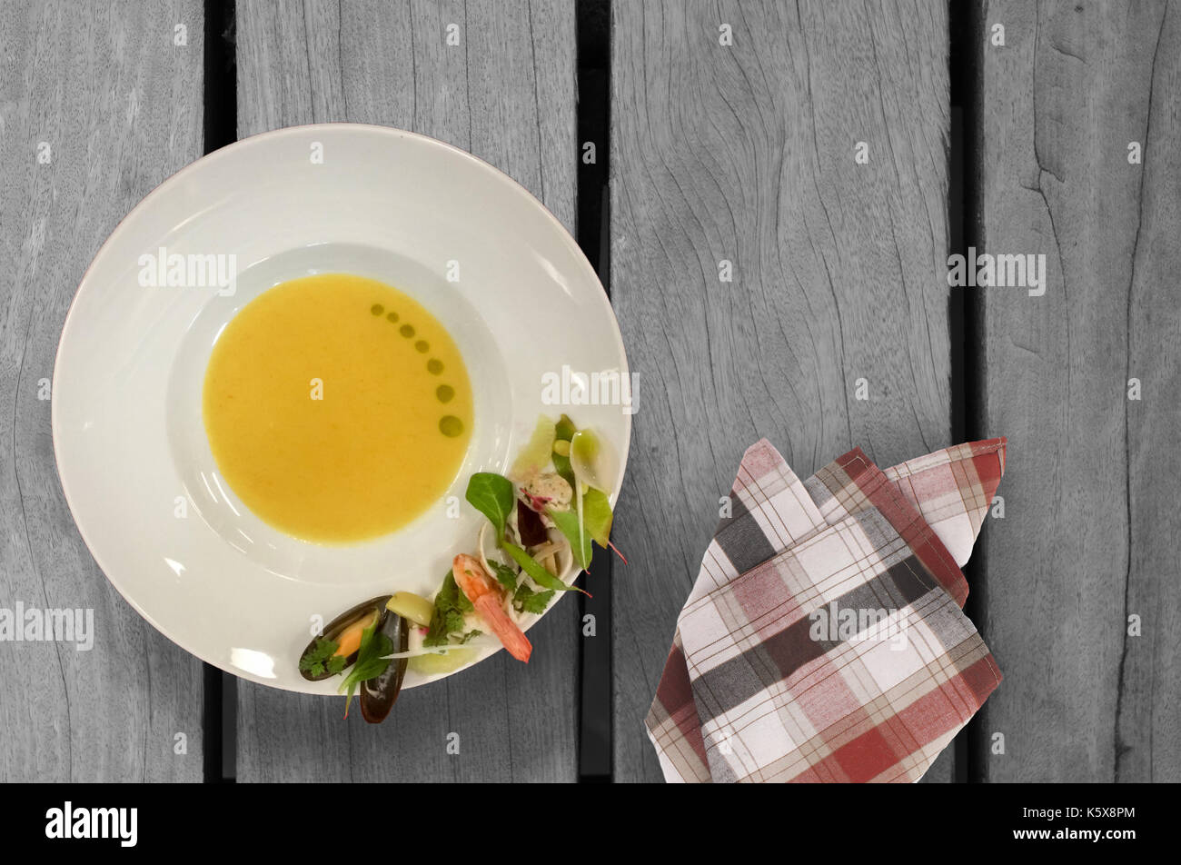 Fischsuppe caciucco - caciucco Stockfoto