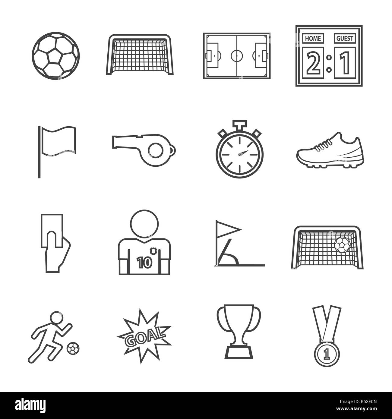 Fußball-Ikone Stock Vektor