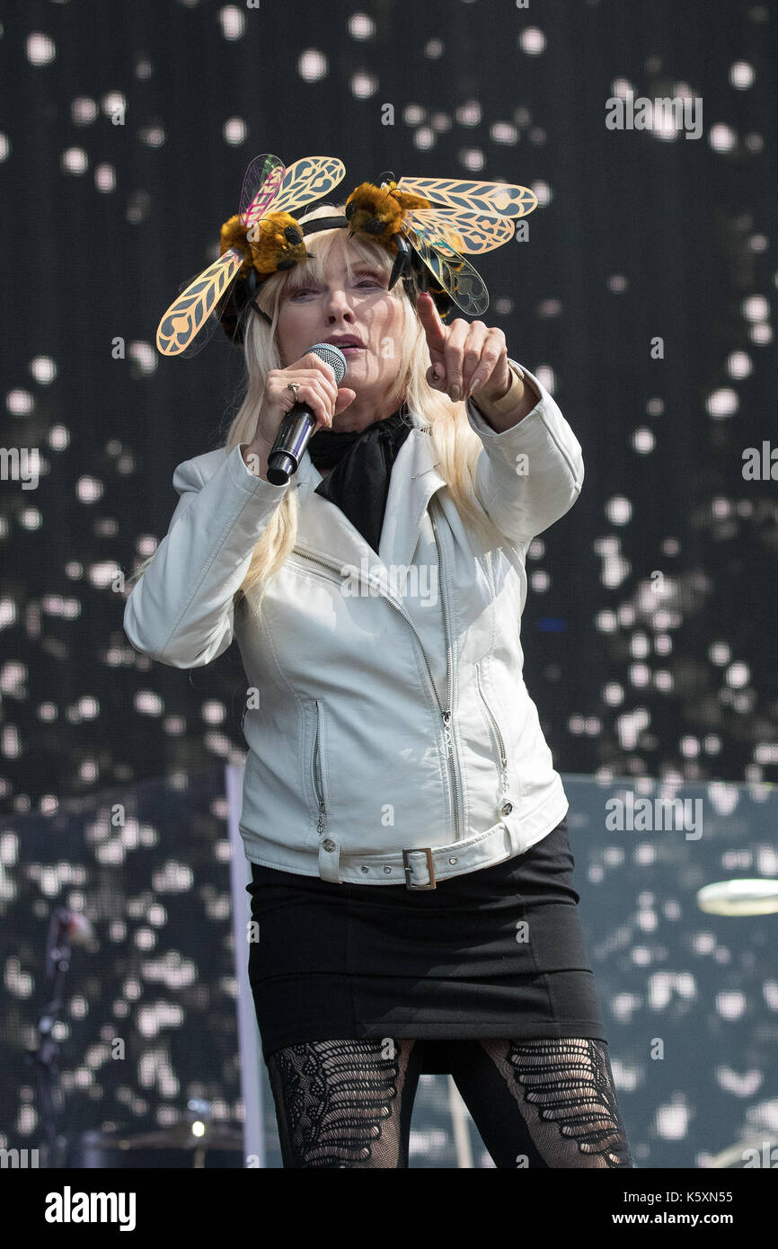 London, Großbritannien. 10 Sep, 2017. Blondie führt bei Radio 2 live im Hyde Park 2017 Am 10. September 2017, London, England. Credit: Jason Richardson/alamy leben Nachrichten Stockfoto