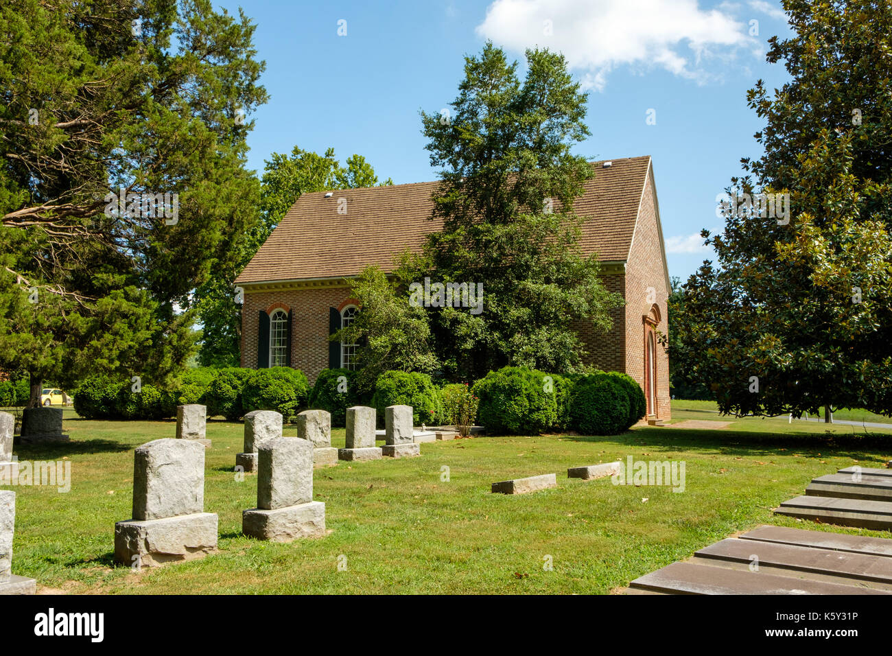 Vauters der episkopalen Kirche, 3661 Tidewater Trail, Loretto, Virginia Stockfoto