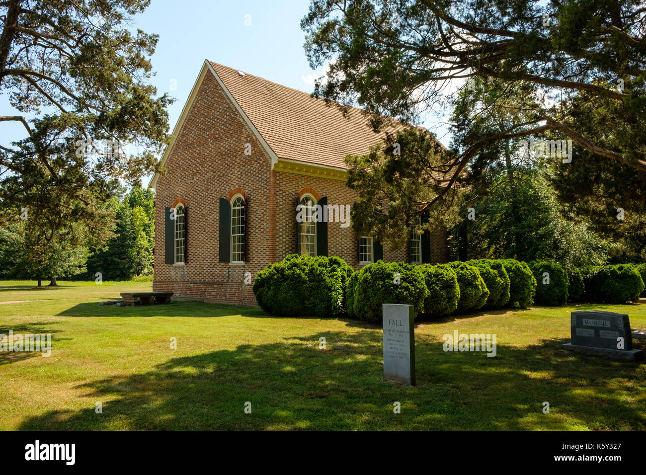 Vauters der episkopalen Kirche, 3661 Tidewater Trail, Loretto, Virginia Stockfoto