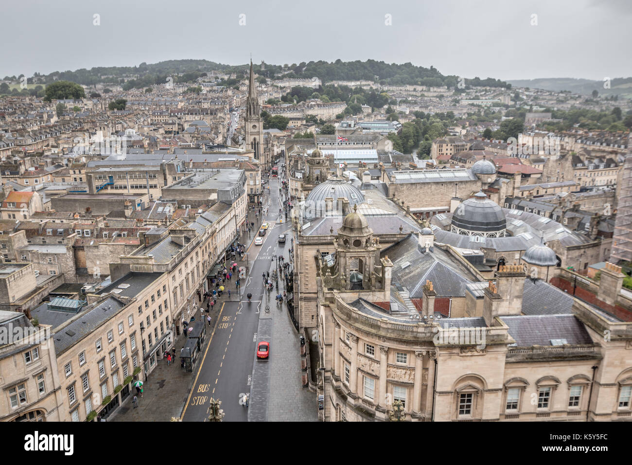 Blick auf Bad Stadt in England Stockfoto