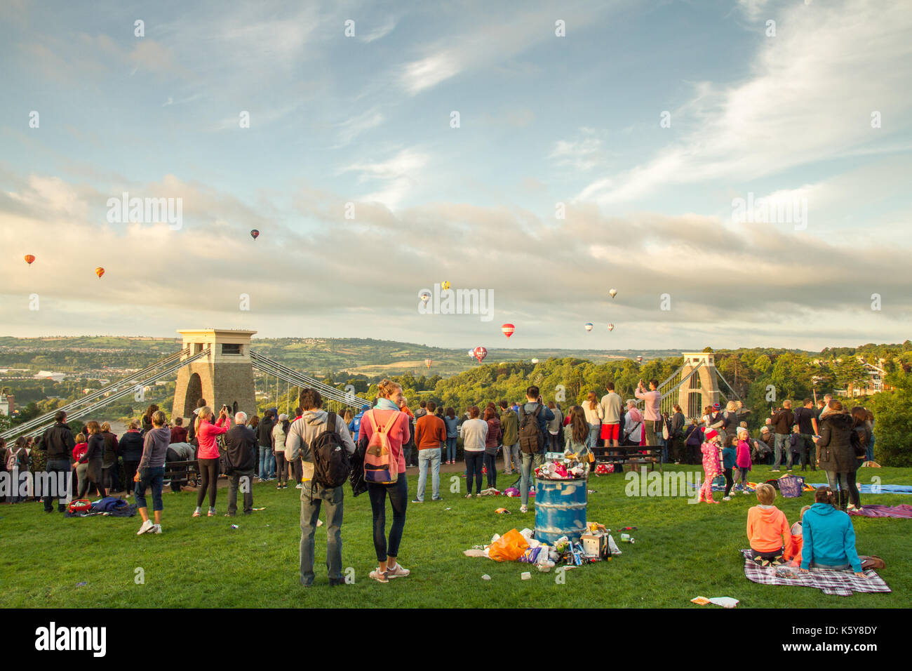 Bristol Hot Air Balloon Fiesta Stockfoto