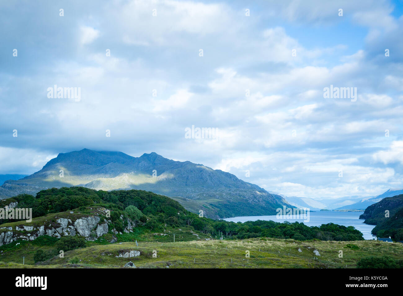 Blick auf die schottische Landschaft Stockfoto