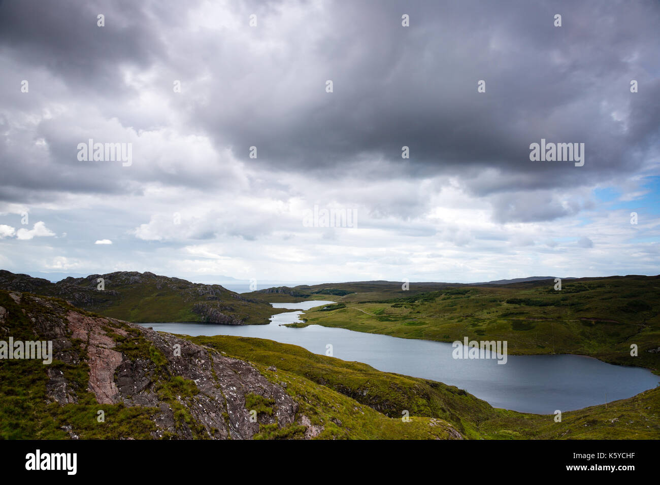 Blick auf die schottische Landschaft Stockfoto