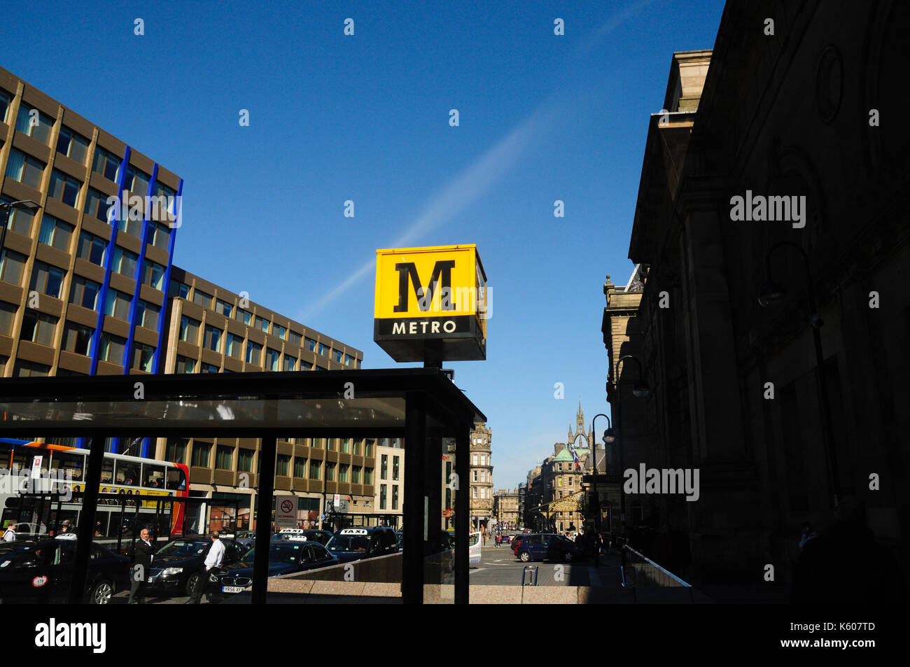 Den Hauptbahnhof von Newcastle, Newcastle-upon-Tyne Tyne und Wear, England, Vereinigtes Königreich, Europa Stockfoto