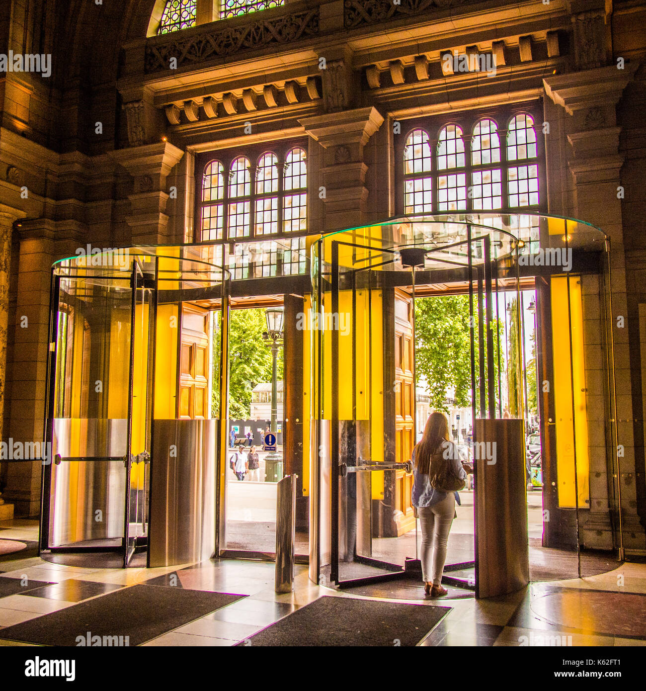 V&A Museum Eingang/Ausgang, London Stockfoto