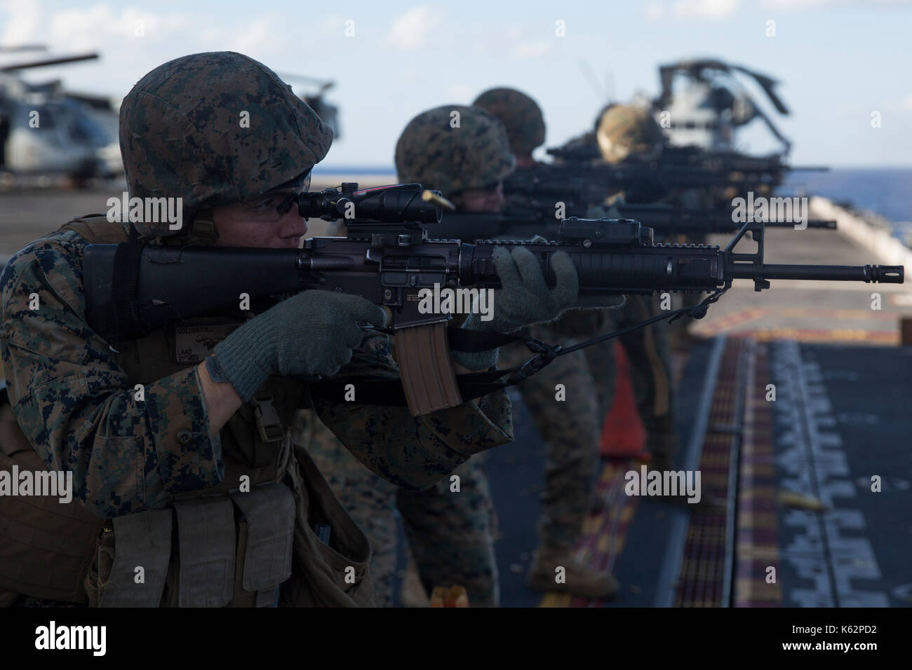 Marines mit dem 31 Marine Expeditionary Unit Stockfoto