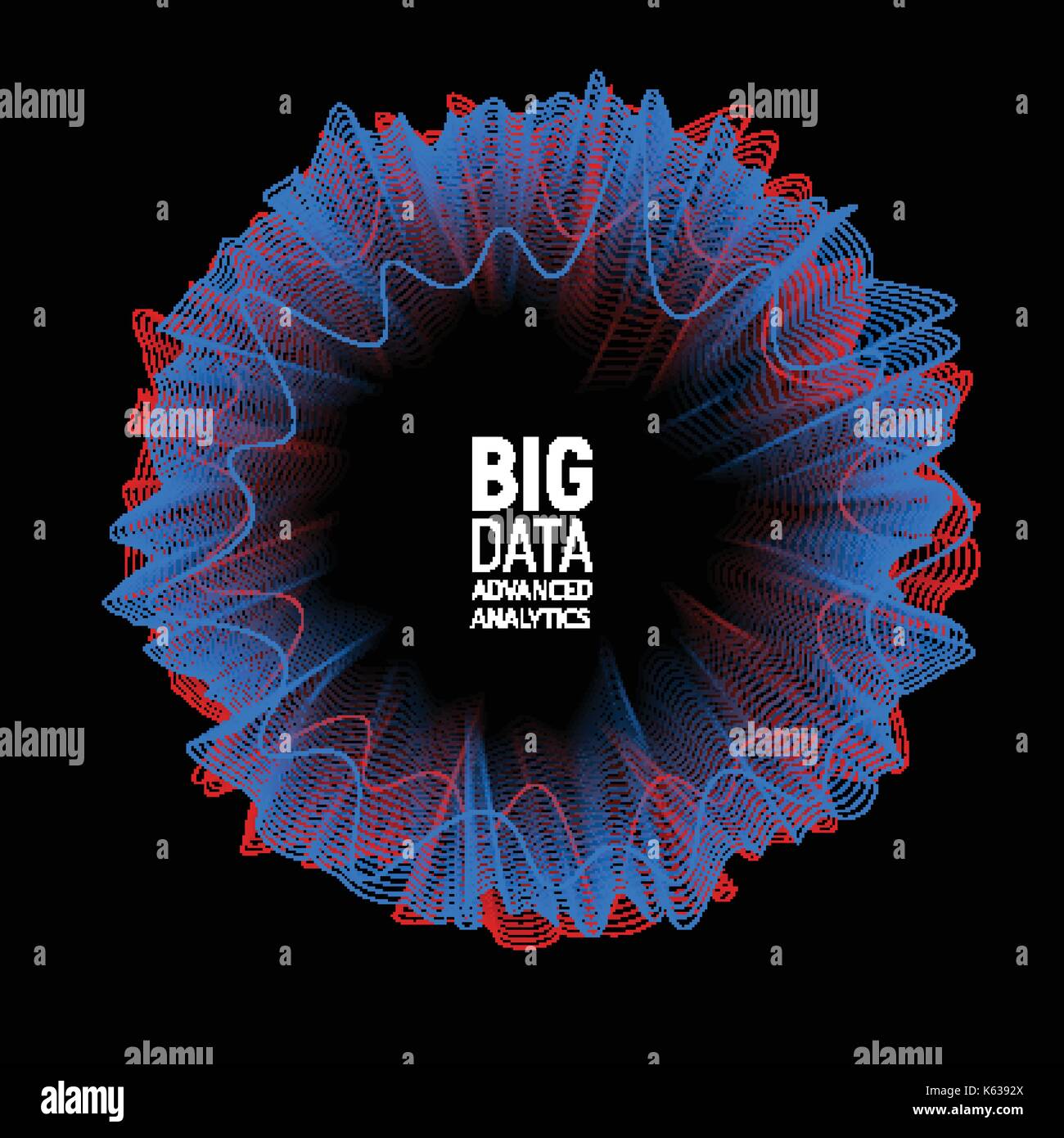 Big Data Vector Visualisierung Illustration Futuristische Erweiterte Informationen Analytics Abstrakte Infografik Design Stock Vektorgrafik Alamy