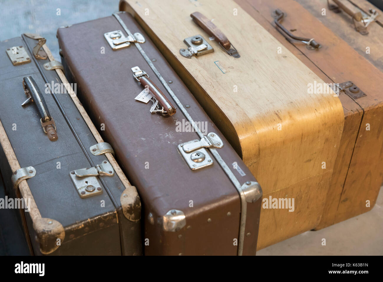 Alte Koffer, Tallinn, Estland, Europa Stockfoto