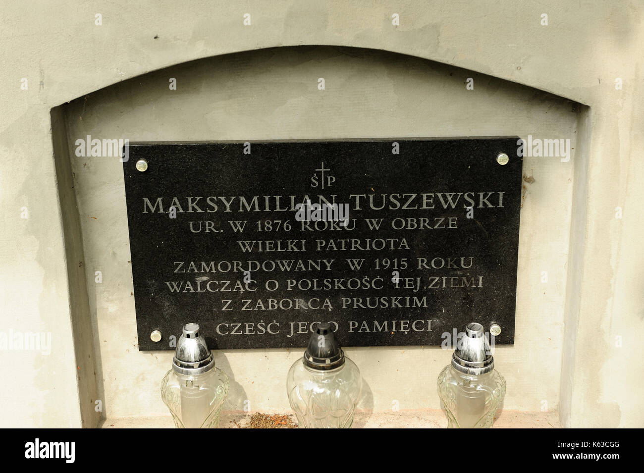 Maksymilian Tuszewski, Obra, Wielkopolskie, Polen, Polska, historische, Alte, Stockfoto