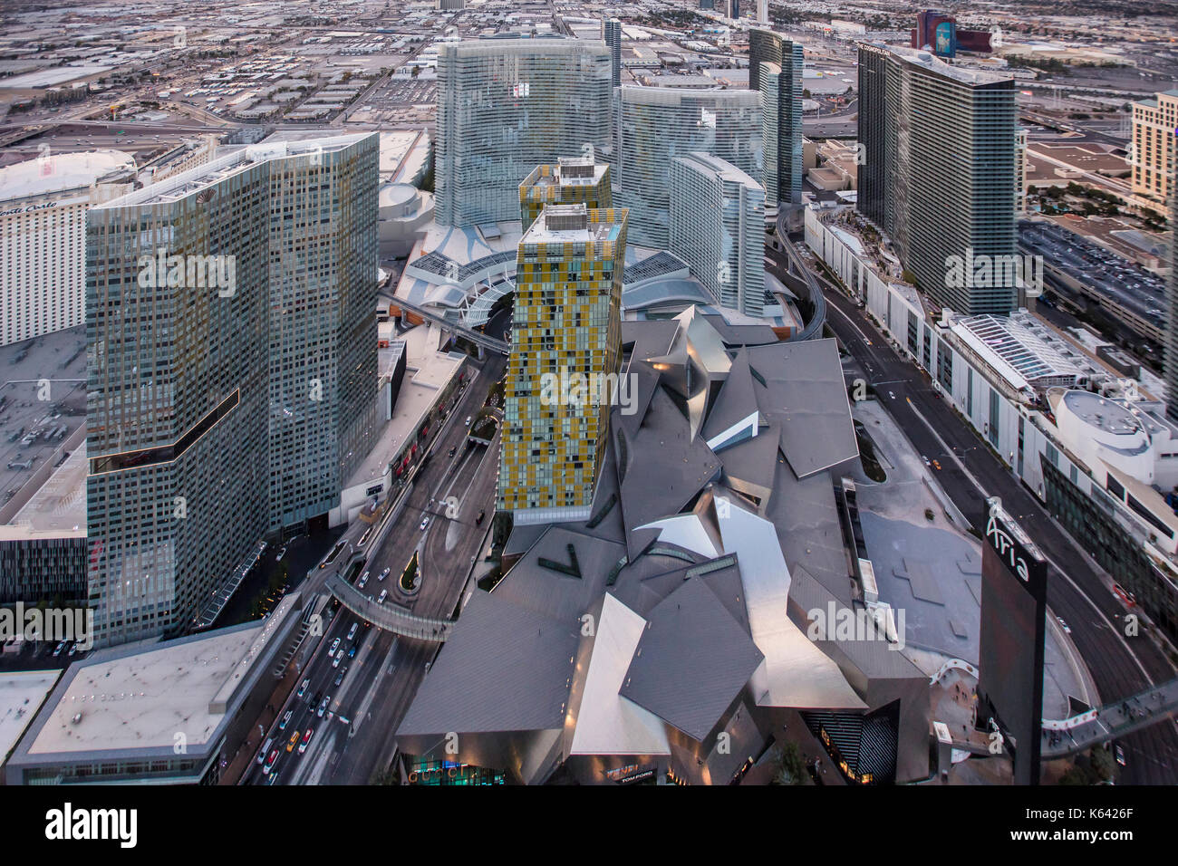 Aria Hotel Campus, Las Vegas, Nevada, USA Stockfoto