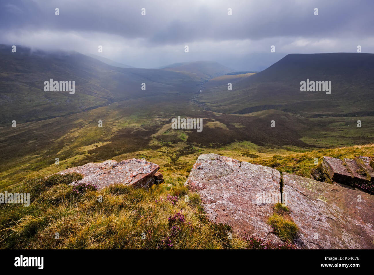 Caerfanell Tal in die Brecon Beacons, Wales Stockfoto