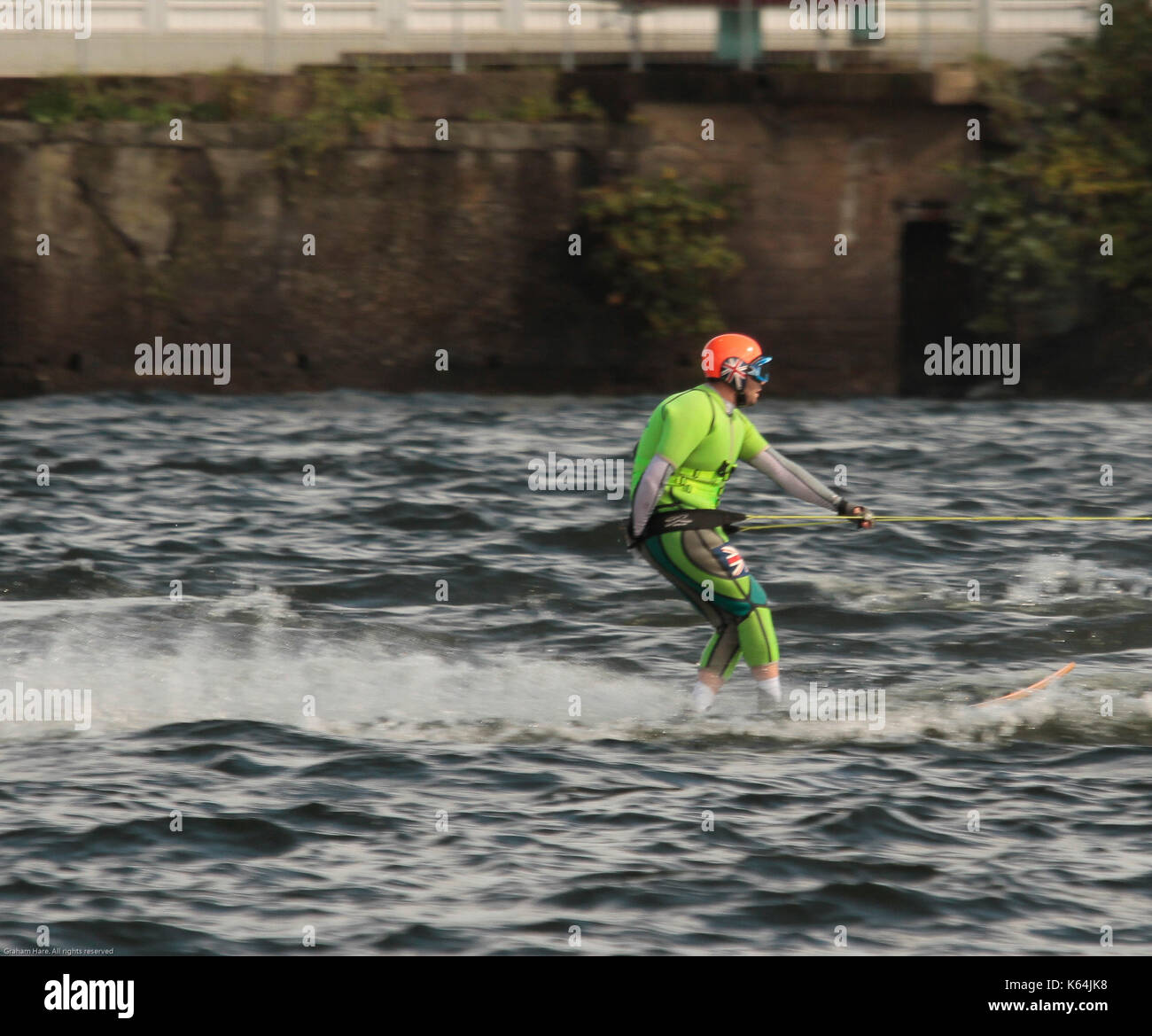 Cardiff, Großbritannien. 9 Sep, 2017. Ntm 12 britischen National Water Ski Racing an der Cardiff Bay, September 2017 Quelle: Graham Hase/alamy leben Nachrichten Stockfoto