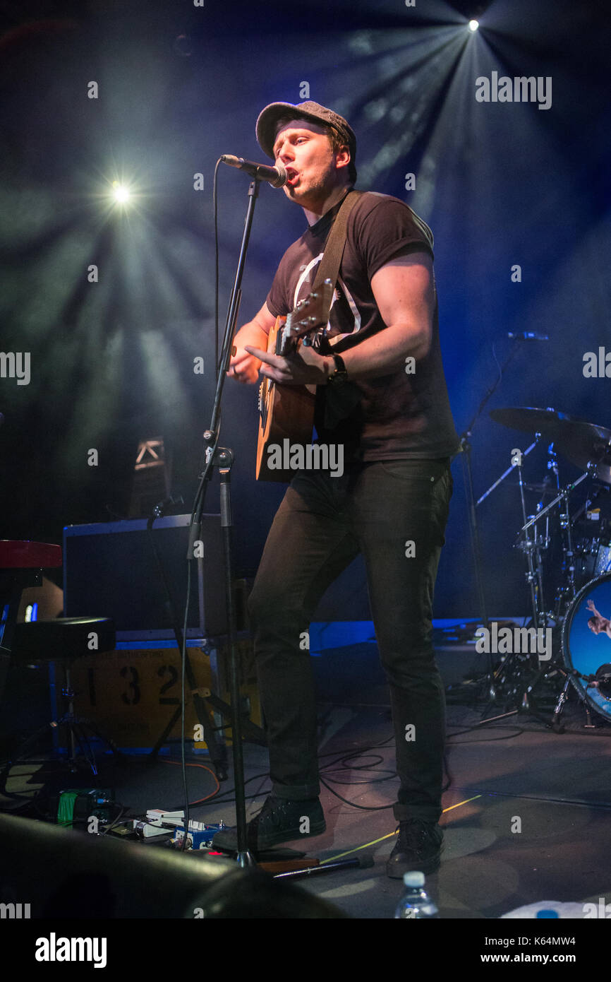 Mailand Italien. 11. September 2017. Der englische Sänger und Songwriter BEN MCKELVEY führt live auf der Bühne im Alcatraz Eröffnung der Show von Mike und die Mechanik Stockfoto