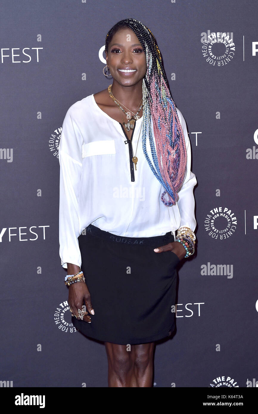 Beverly Hills, USA. 10 Sep, 2017. Rutina Wesley bei der Vorführung von "Königin Zucker' an PaleyFest 2017 fallen TV Vorschau auf das im Paley Center für Medien. Beverly Hills, 10.09.2017 | Verwendung weltweit Quelle: dpa/Alamy leben Nachrichten Stockfoto