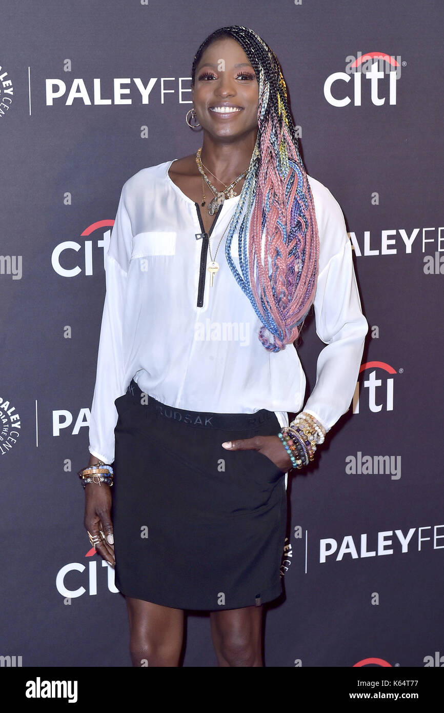 Beverly Hills, USA. 10 Sep, 2017. Rutina Wesley bei der Vorführung von "Königin Zucker' an PaleyFest 2017 fallen TV Vorschau auf das im Paley Center für Medien. Beverly Hills, 10.09.2017 | Verwendung weltweit Quelle: dpa/Alamy leben Nachrichten Stockfoto
