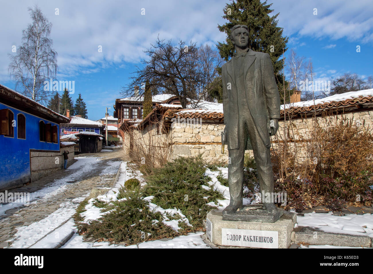 Denkmal von Todor Kableshkov in historischen Stadt Koprivshtitsa, Region Sofia, Bulgarien Stockfoto