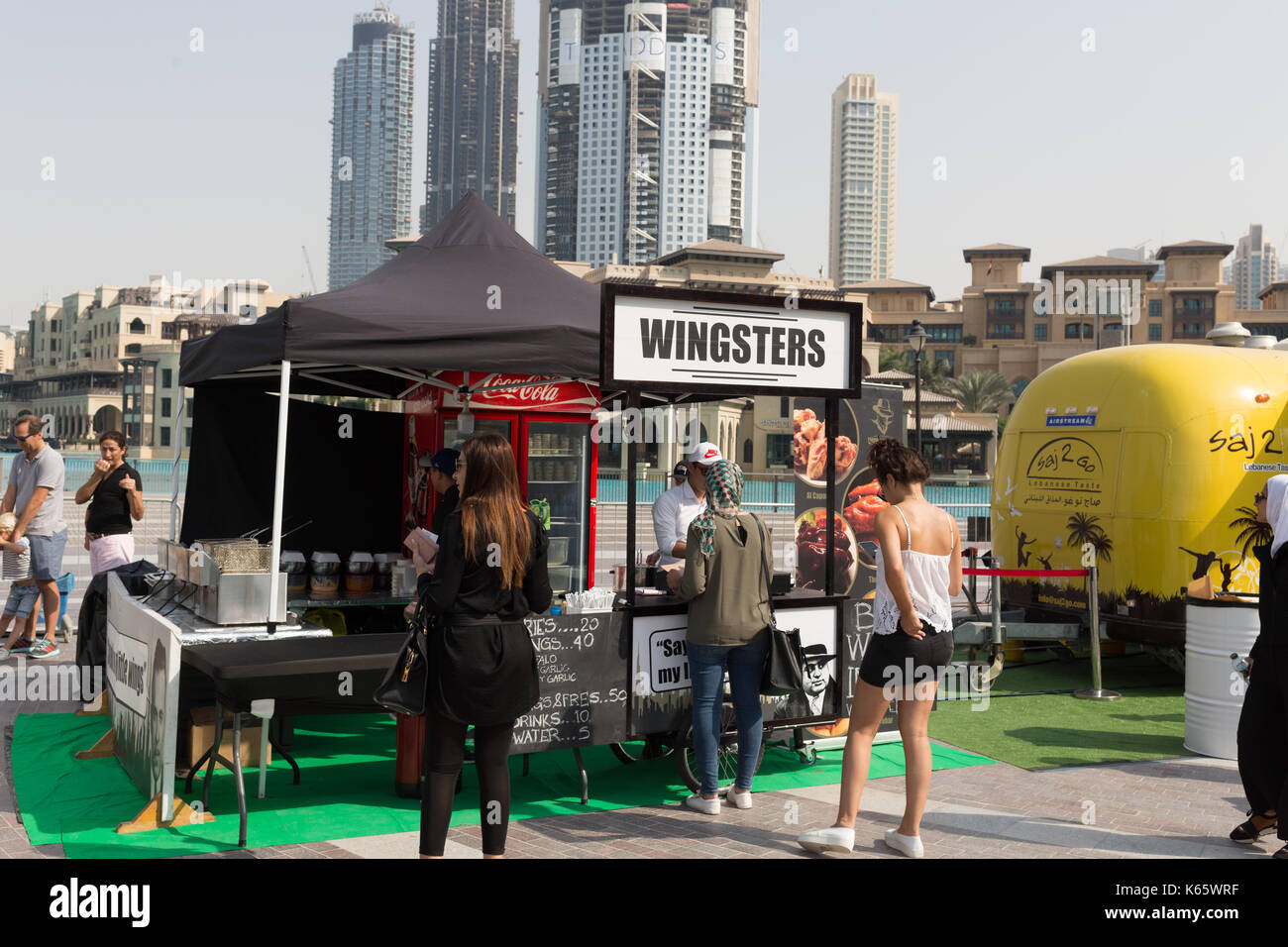 Markt außerhalb der Box, Dubai 2017 Stockfoto