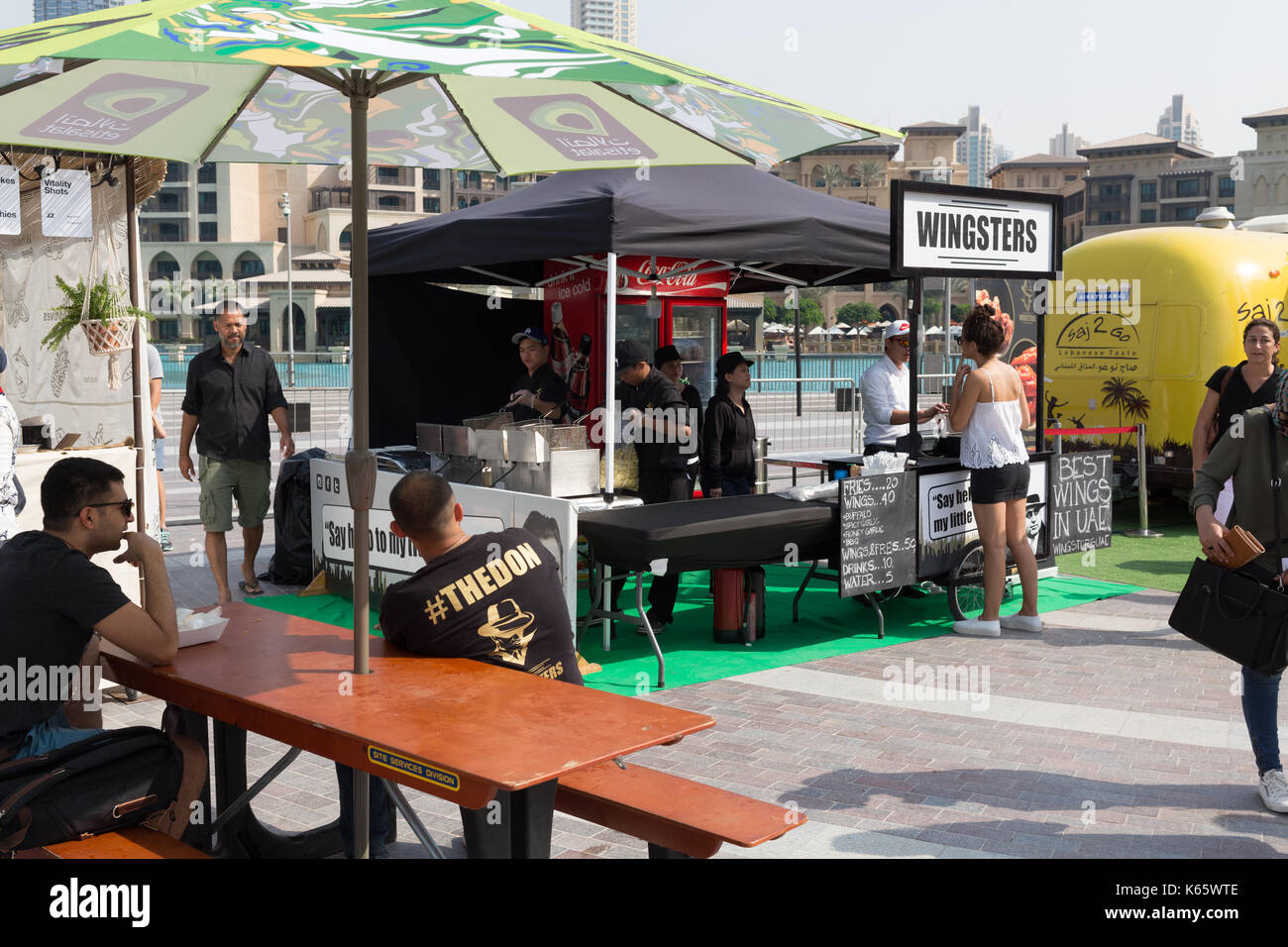 Markt außerhalb der Box, Dubai 2017 Stockfoto