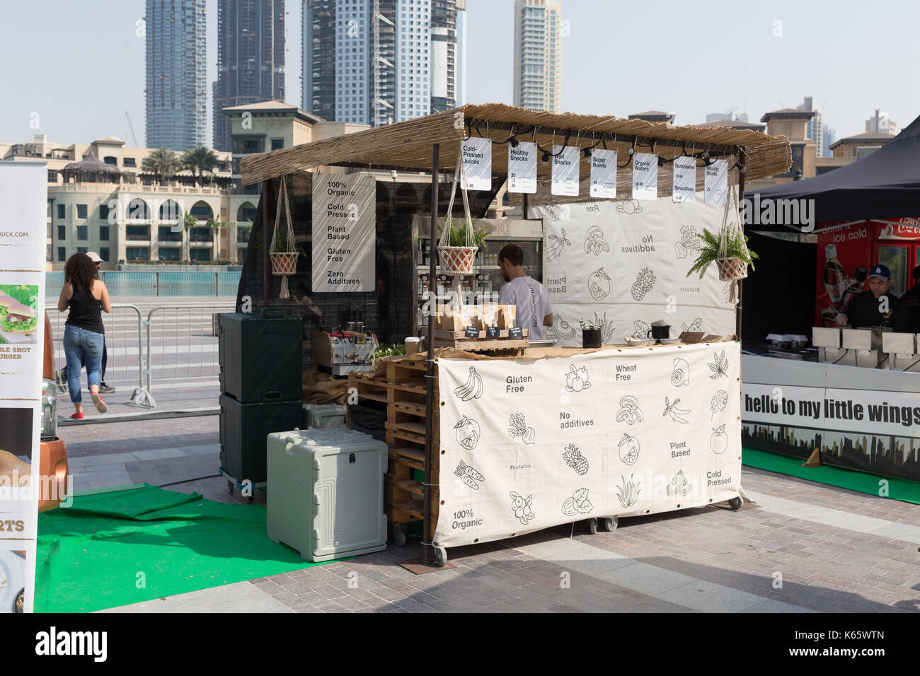 Markt außerhalb der Box, Dubai 2017 Stockfoto