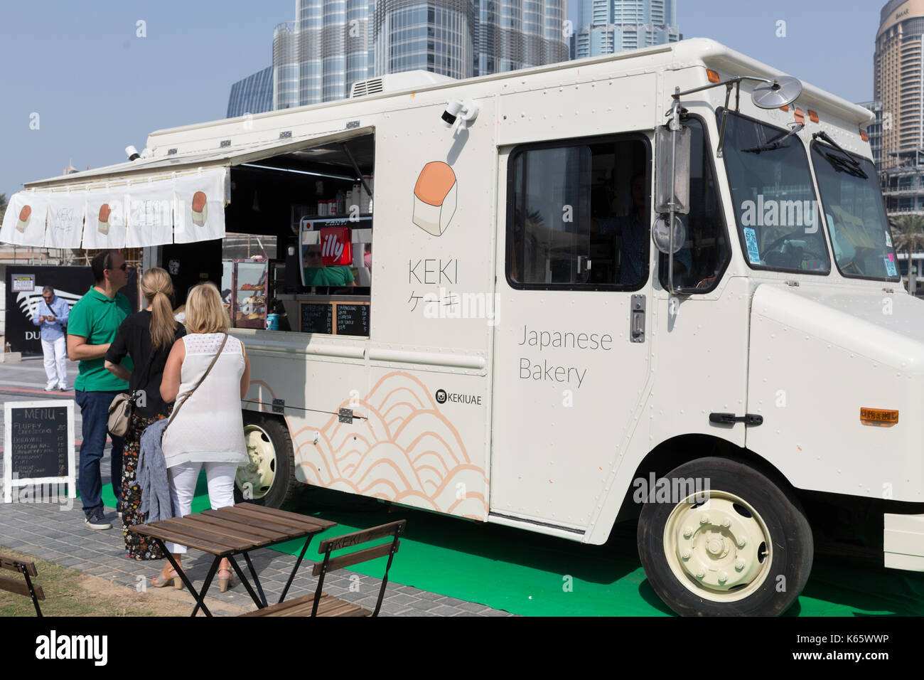 Markt außerhalb der Box, Dubai 2017 Stockfoto