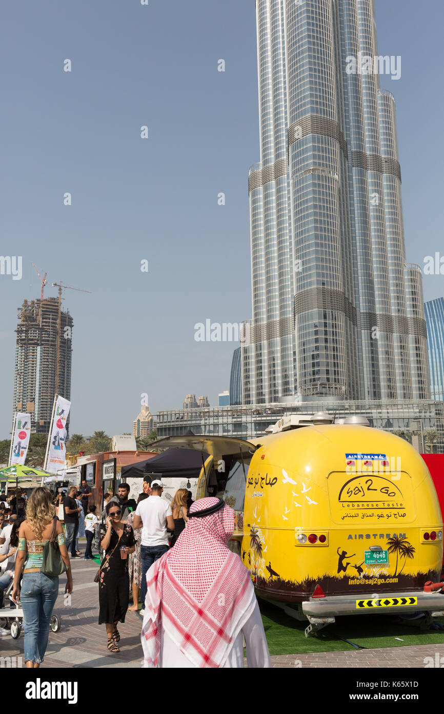 Markt außerhalb der Box, Dubai 2017 Stockfoto