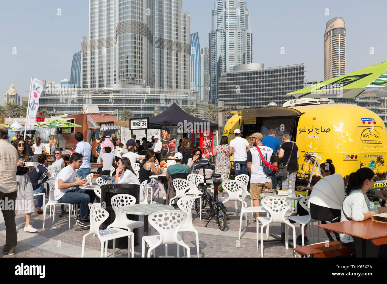 Markt außerhalb der Box, Dubai 2017 Stockfoto
