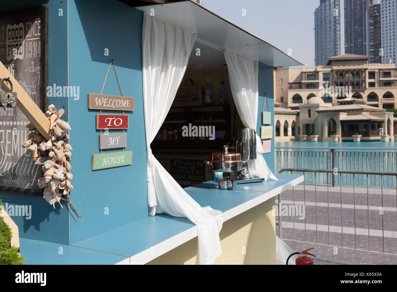 Markt außerhalb der Box, Dubai 2017 Stockfoto