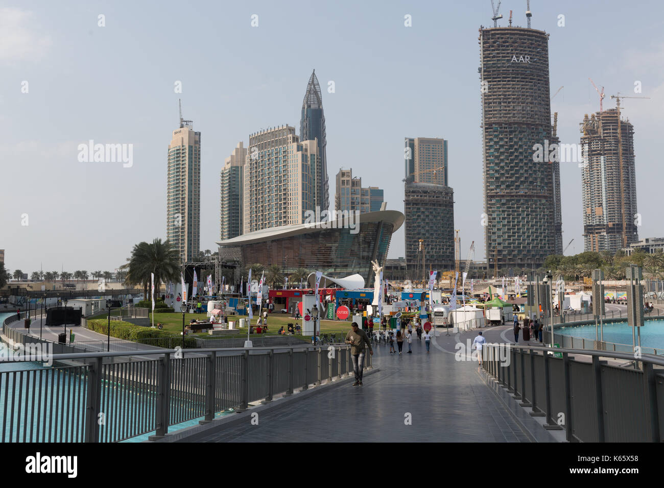 Markt außerhalb der Box, Dubai 2017 Stockfoto