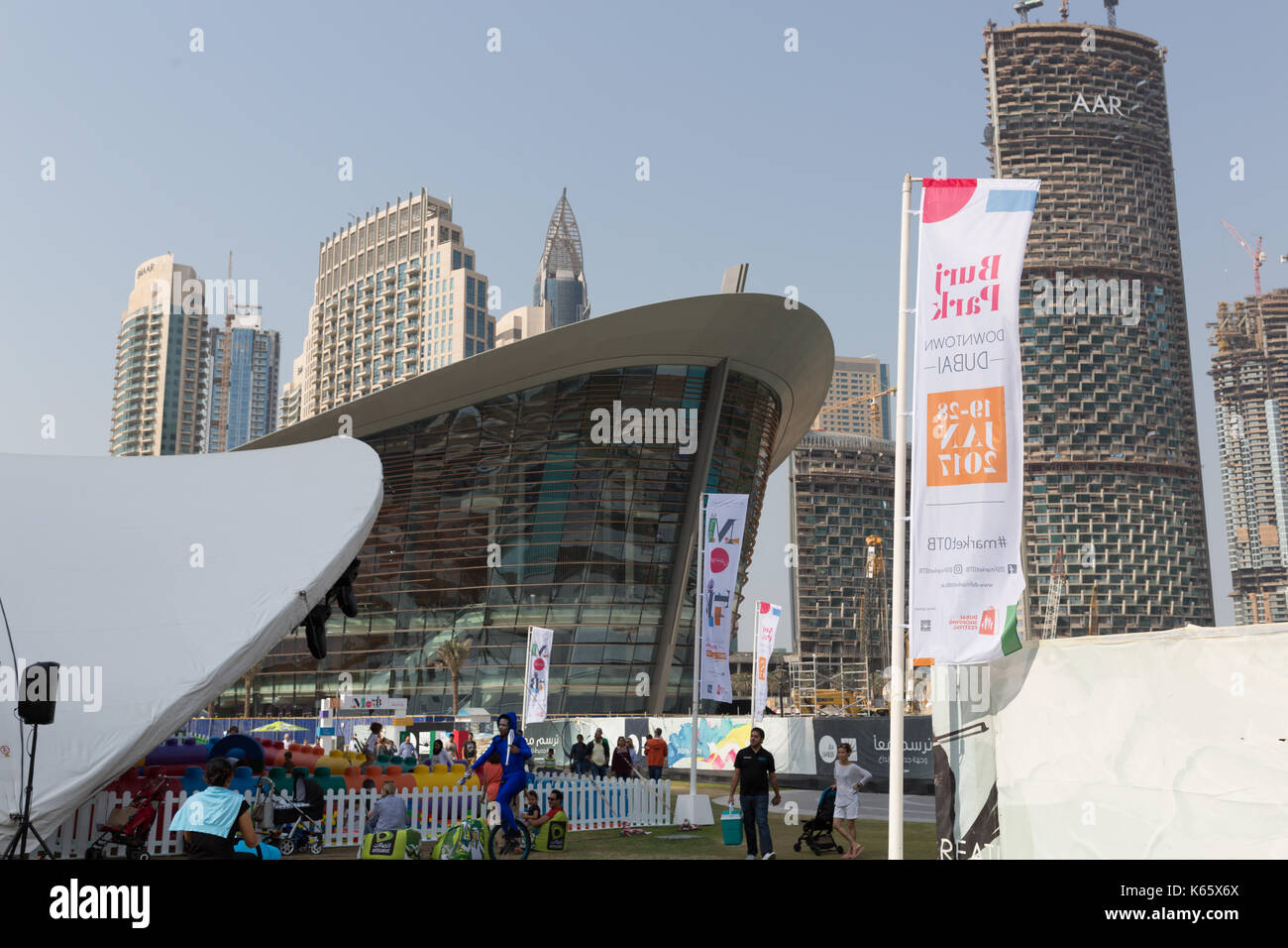 Markt außerhalb der Box, Dubai 2017 Stockfoto