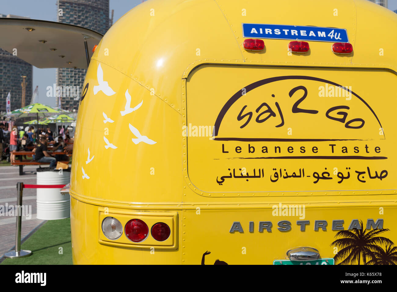 Markt außerhalb der Box, Dubai 2017 Stockfoto