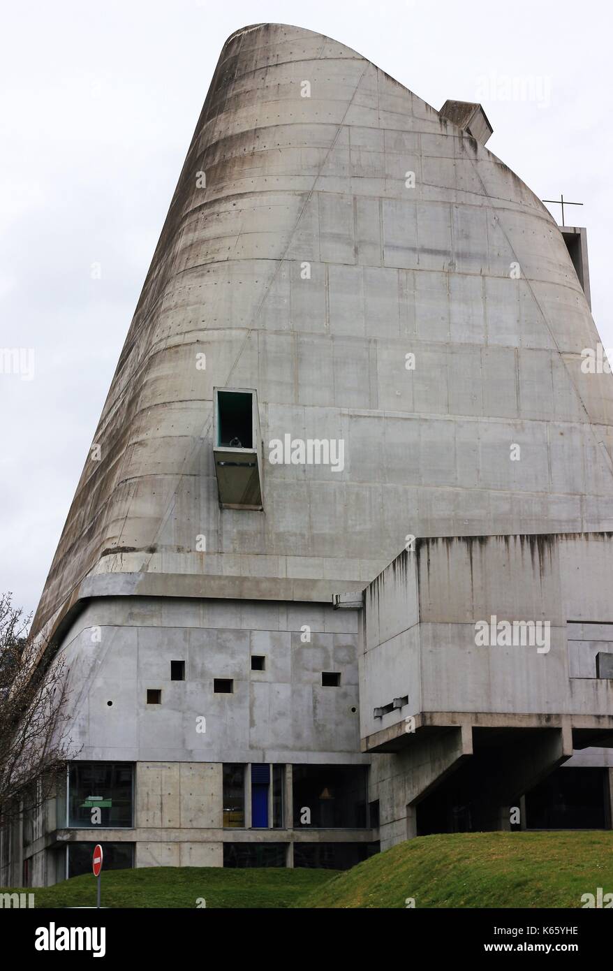 eglise site le Corbusier Stockfoto