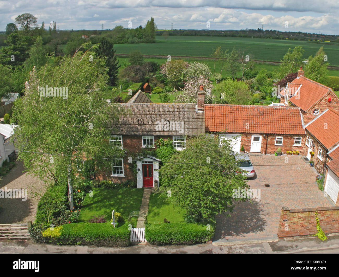 Ansicht der ländlichen Country Cottage Stockfoto